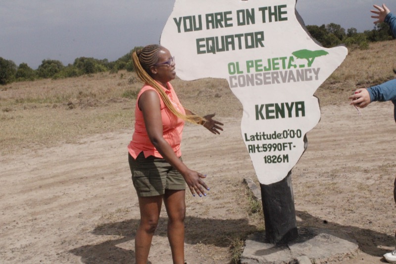 SMART Director DR. Fridah Mubichi-Kut at a safari tour