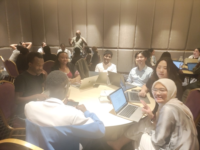 Team collaboration in Nairobi with USIU members before a field visit
