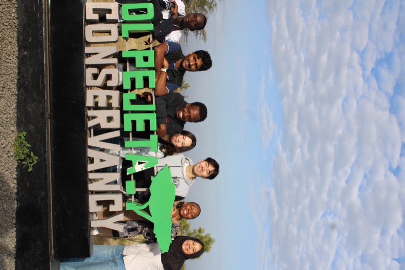 Team photo on a safari tour at Ol Pejeta Conservancy