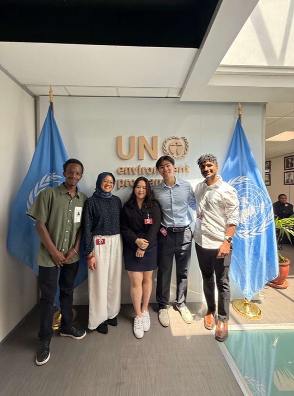 Team at UNEP for roundtable discussions